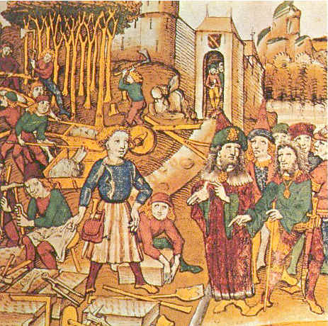 Страница средневековой рукописи