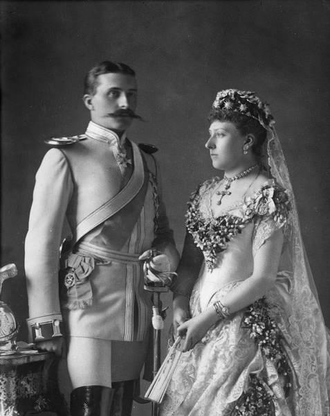 Генрих Баттенберг и Беатрис Великобританская в день свадьбы