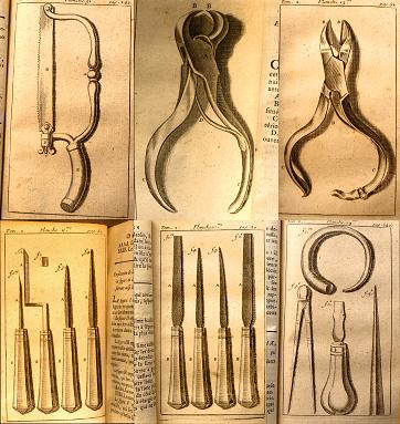 Инструменты стоматологов 18 века