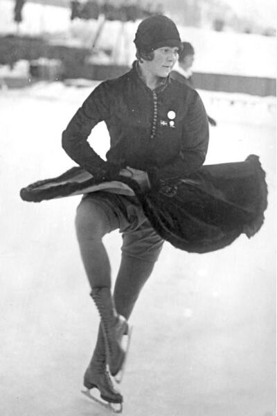 Соня Хени на чемпионате мира по фигурному катанию в Берлине в 1931 г.