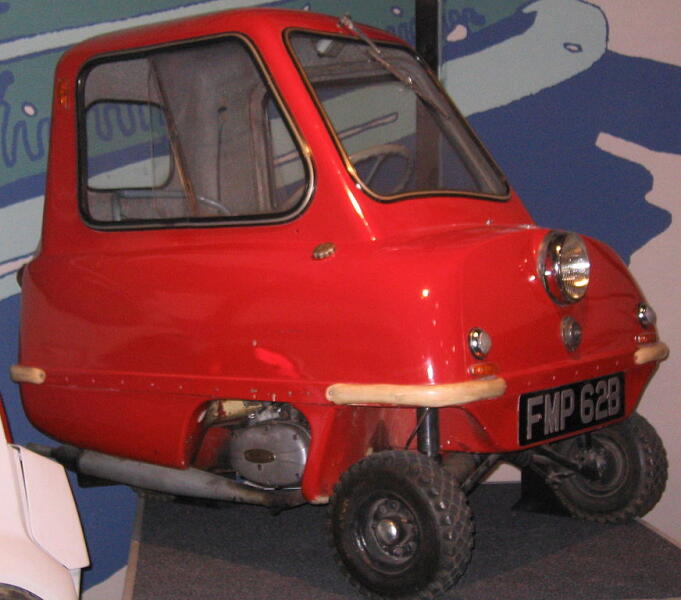 Peel P50 в экспозиции Национального автомобильного музея, Бьюли