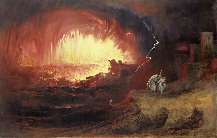Джон Мартин, «Уничтожение Содома и Гоморры», 1852 г.