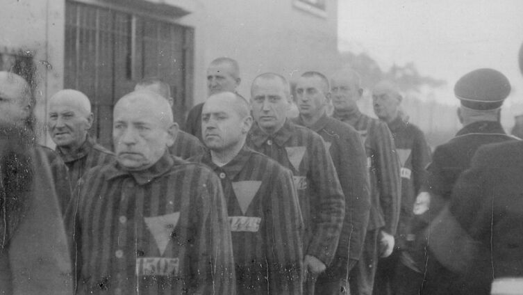Группа заключённых концлагеря Заксенхаузен, 1938 г.