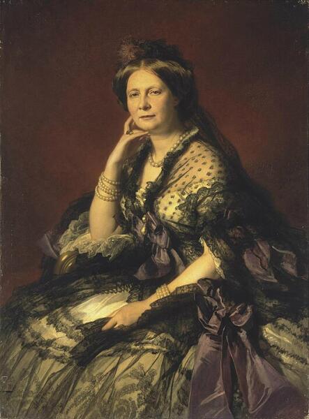 Франц Ксавьер Винтерхальтер, «Портрет великой княгини Елены Павловны», 1862 г.