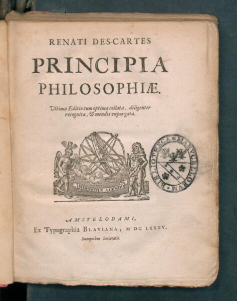 Первоначала философии, 1685 г.