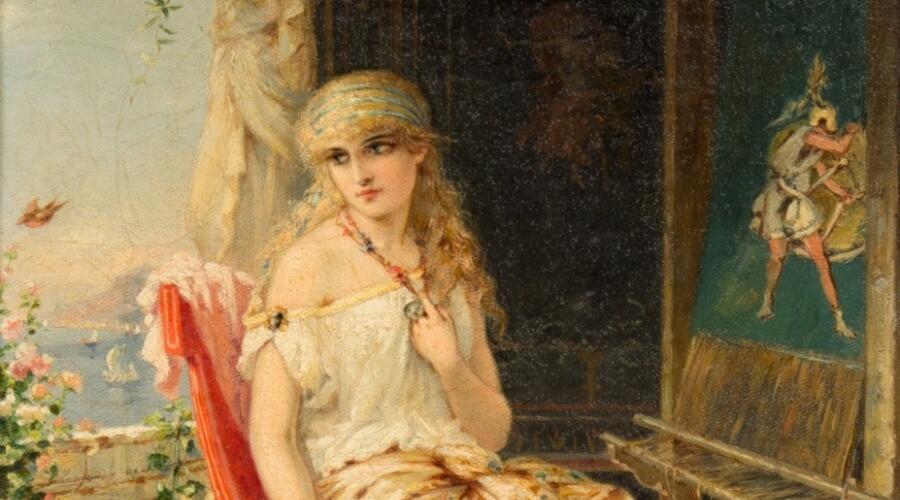 Ева Куманс, «Пенелопа ждёт Одиссея», 1900 г.