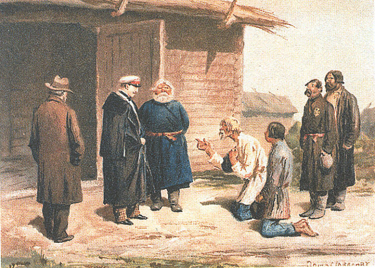 Иллюстрация к рассказу «Бурмистр» И. С. Тургенева Иллюстрация к рассказу «Бурмистр» И. С. Тургенева