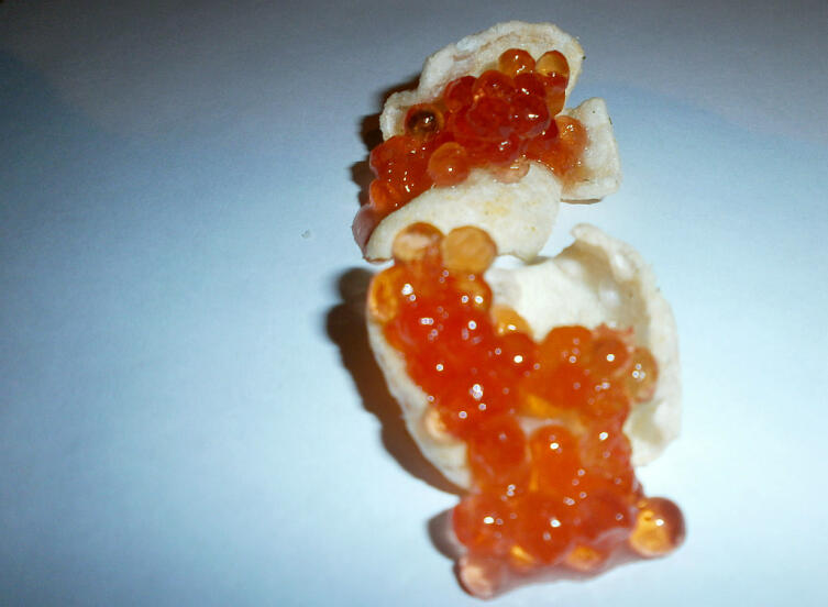 Чипсы с икрой