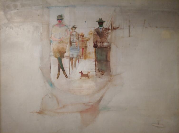 Александр Лабас, «В кабине аэроплана», 1928. Александр Лабас, «В кабине аэроплана», 1928.