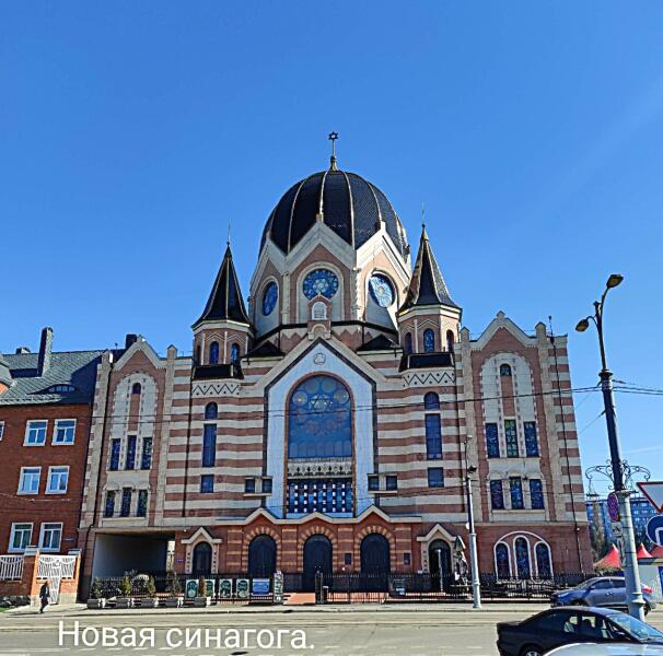 Синагога. Вид со стороны Медового моста Синагога. Вид со стороны Медового моста