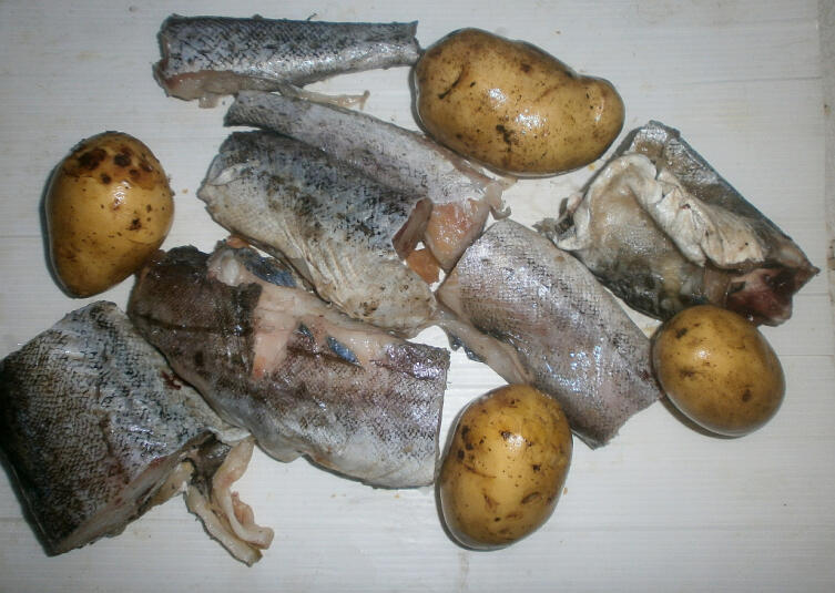 Основные ингредиенты перед помещением в кипящую воду