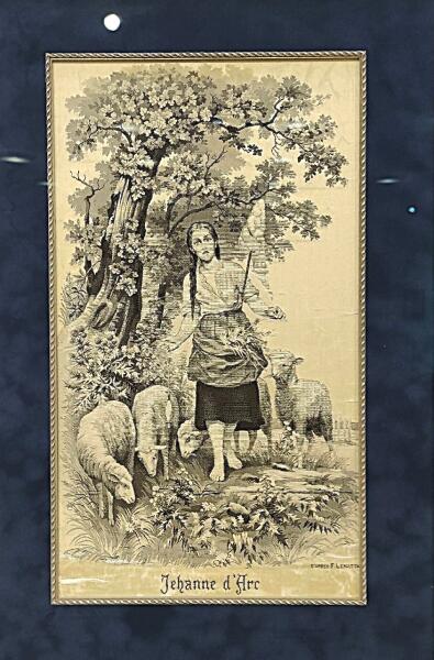 Жанна в образе "пастушки" по картине Жака Франсуа Фернана Лематта (1850 — 1929) 