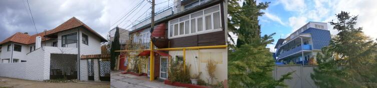 Разноплановая застройка в Коктебеле в формате ИЖС