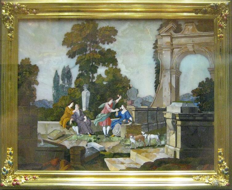 Мозаичная картина «Осязание и Обоняние»