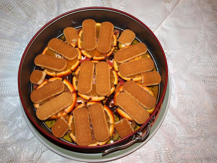 Создание второго слоя с помощью песочного печенья Создание второго слоя с помощью песочного печенья