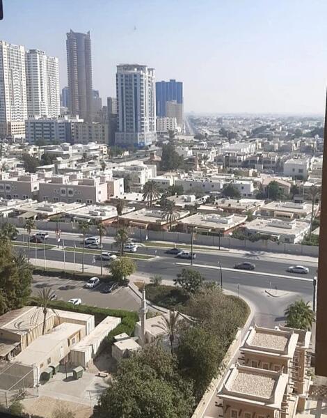 Аджман. Вид на город с 9 этажа отеля Шератон