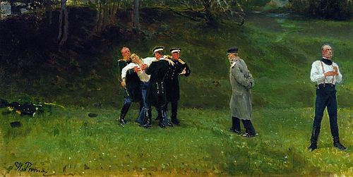 Илья Ефимович Репин, «Дуэль», 1896 г.