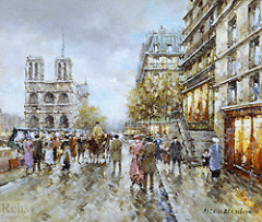 Antoine Blanchard. Notre Dame, Paris