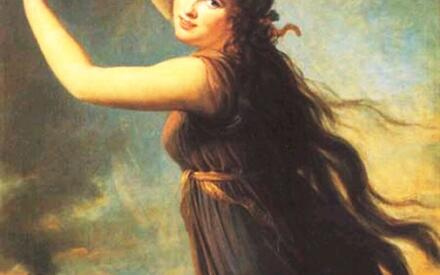 Виже-Лебрен. Портрет Эммы в роли вакханки