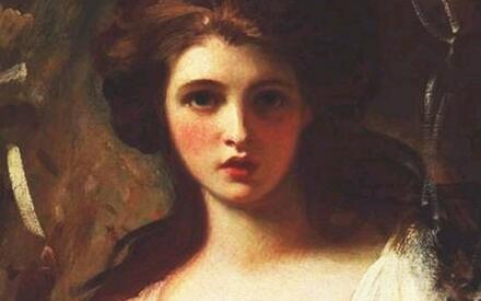 Джордж Ромни. Леди Гамильтон в образе Цирцеи 