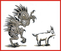 Ходит Чупакабра на двух ногах, чем отдаленно напоминает человекоподобное существо.