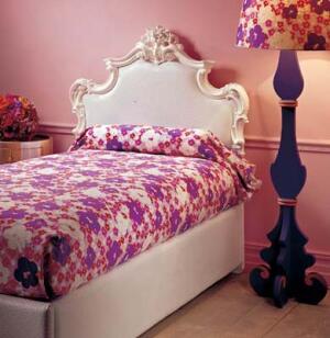 Кровать Damiano и торшер,  ф-ка Creazioni By Silik