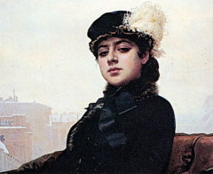 И.Н. Крамской. Неизвестная (фрагмент)