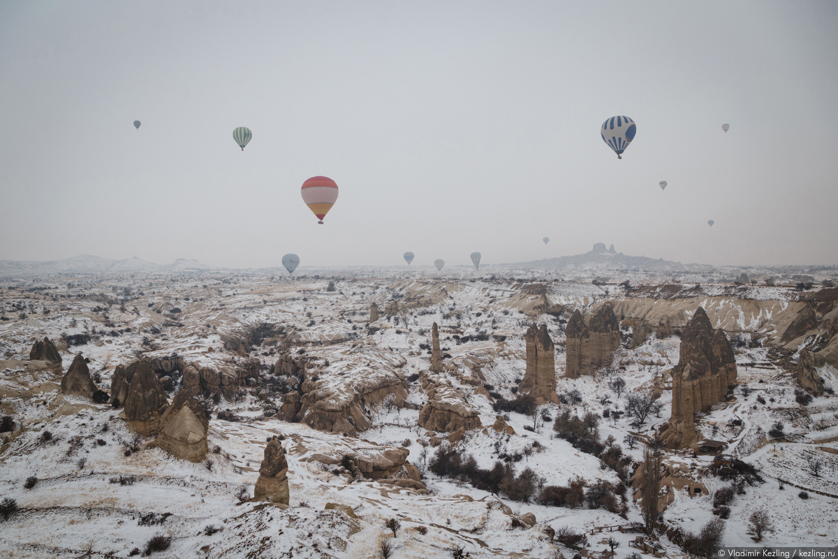 Каппадокия. Где лучше всего совершить полёт на воздушном шаре?