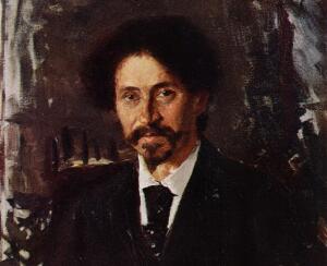 В. Серов, «Портрет художника И. Е. Репина». Wikipedia