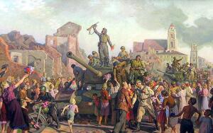 Картина В. Волкова, «Минск 3-го июля 1944 года»