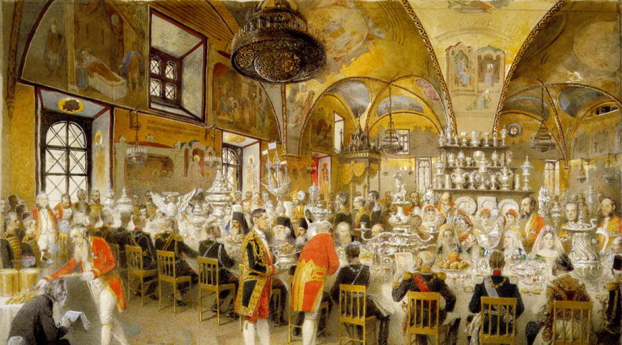 М. А. Зичи, «Торжественный обед в Грановитой палате», 1883 г.